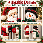 🎅⛄ Christmas Kitchen Handle Huggers™ – Santa & Snowman Holiday Decor 🎄